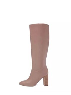Cole Haan Knee-High Block Heel Boots in Blush